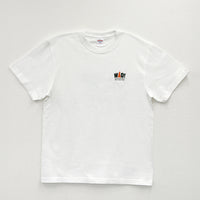「癒やしのエディとしょう」Tシャツ_バックプリント_WH